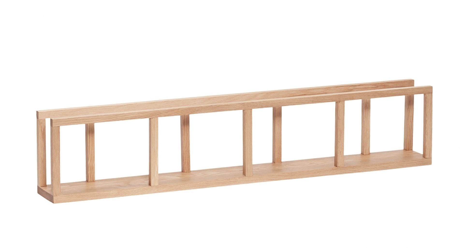 Oak Magazine Holder aus hellem Holz, Hübsch Interior, modernes Design für Zeitschriften und Bücher.